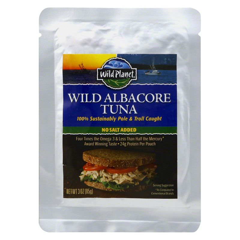 Wild Planet Wild Albacore Tuna No Salt Added 3oz