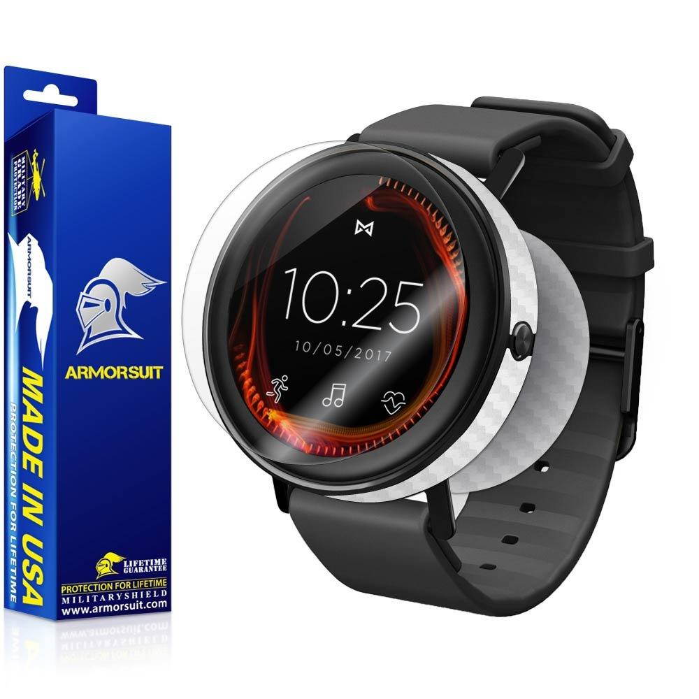 ArmorSuit MilitaryShield - Misfit Vapor Screen Protector MilitaryShield + White Carbon Fiber Skin Wrap Film Back Protector for Misfit Vapor