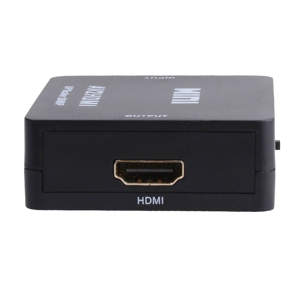 Mini Composite AV CVBS 3RCA to HDMI Video Converter Adapter 720p 1080p Upscaler