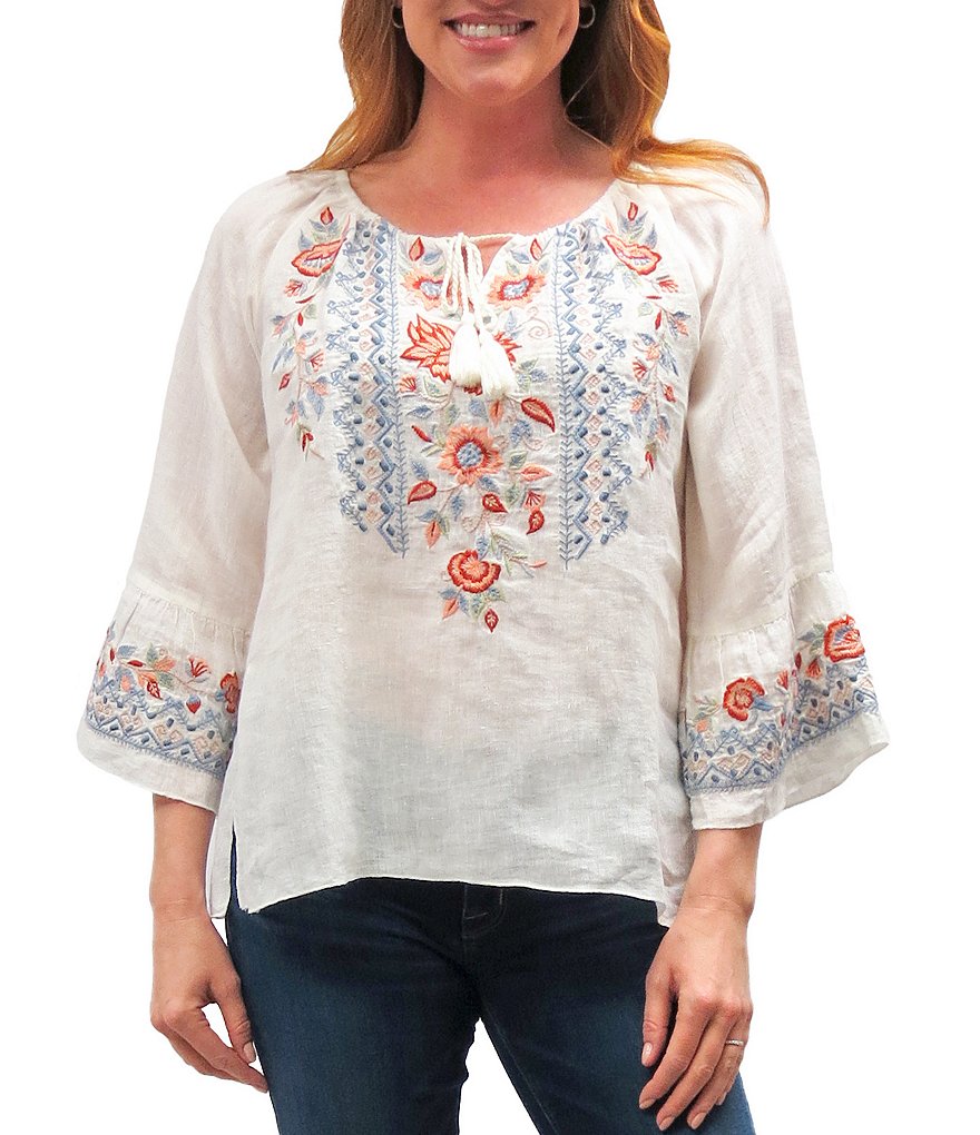 Karyn Seo Jovi Floral Embroidered Tunic