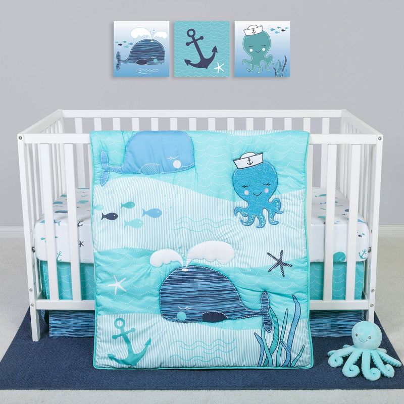 Sammy and Lou Nautical Adventure Crib Bedding Set - 4pc