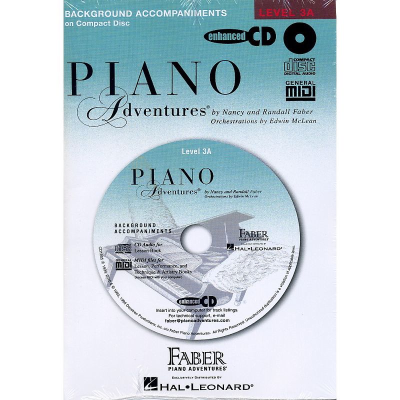 Faber Piano Adventures Piano Adventures Lesson CD for Level 3A with Practice And Performance Tempos - Faber Piano