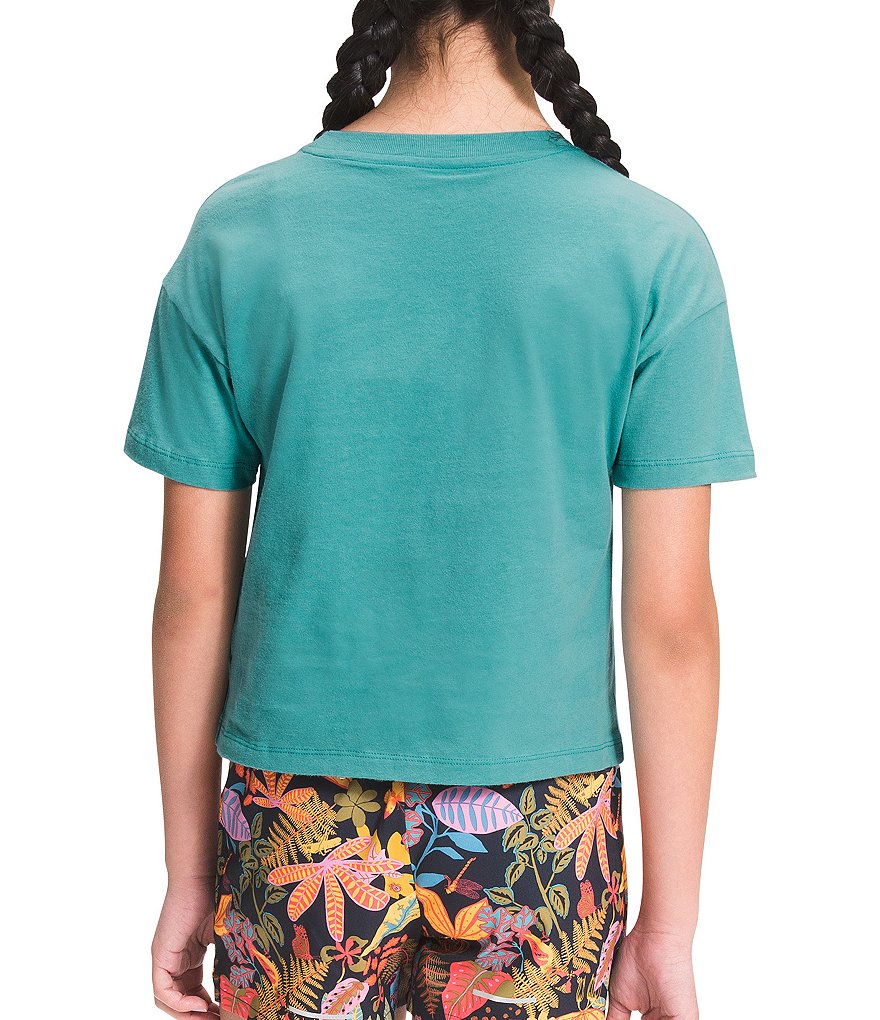 The North Face Little/Big Girls 5-18 Short-Sleeve Tropical Floral Fill Logo Tee