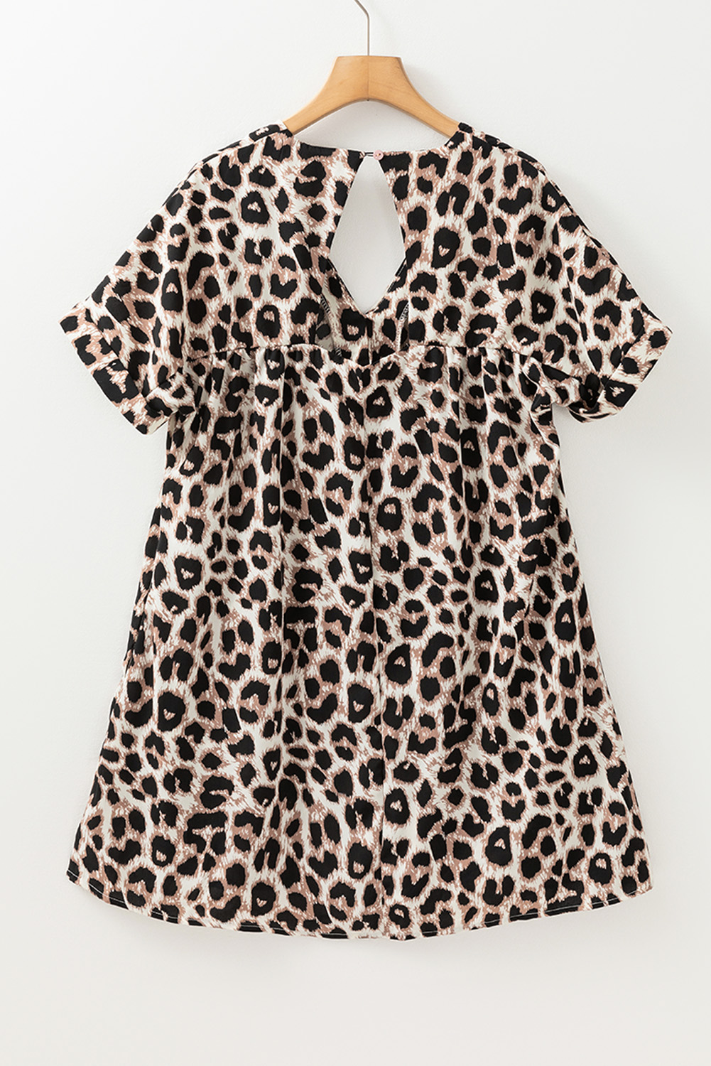 White Frill Mock Neck Sleeveless Tiered Floral Dress