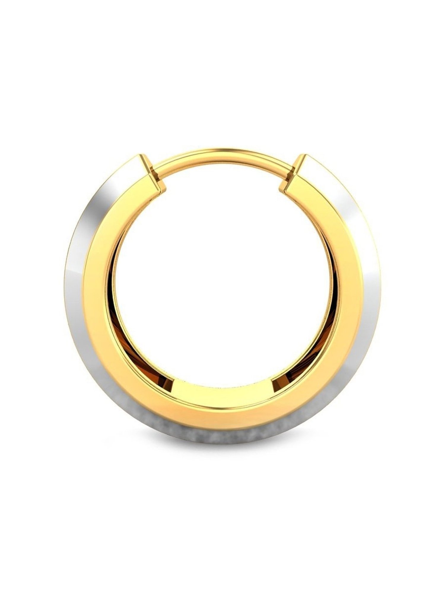 Candere by Kalyan Jewellers Carter 22k Yellow Gold Huggie Earrings for Men