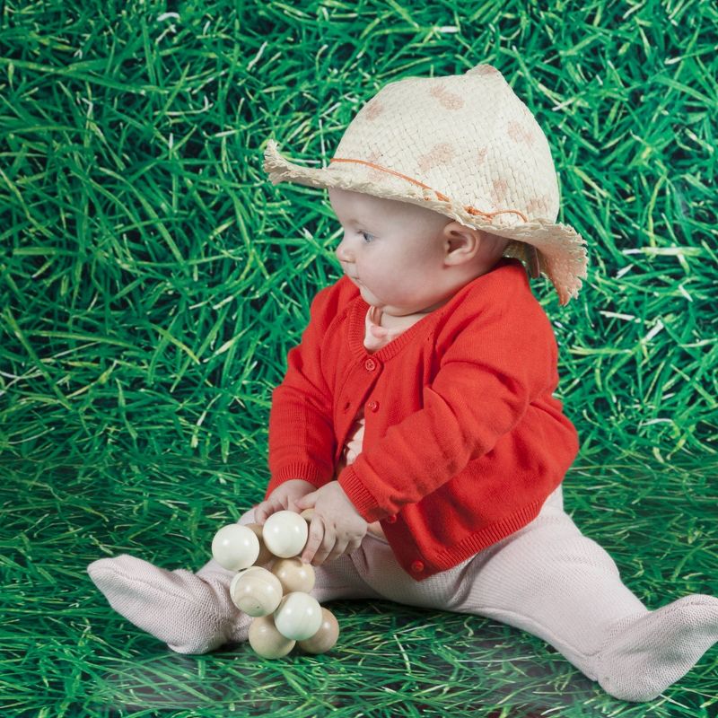 Manhattan Toy Natural Classic Baby Beads Wood Rattle, Teether, and Clutching Toy