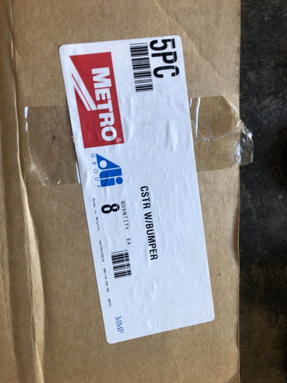 8 METRO Swivel Stem Casters W/Bumper 5&rdquo; 300 lb, Albion Model 5PC