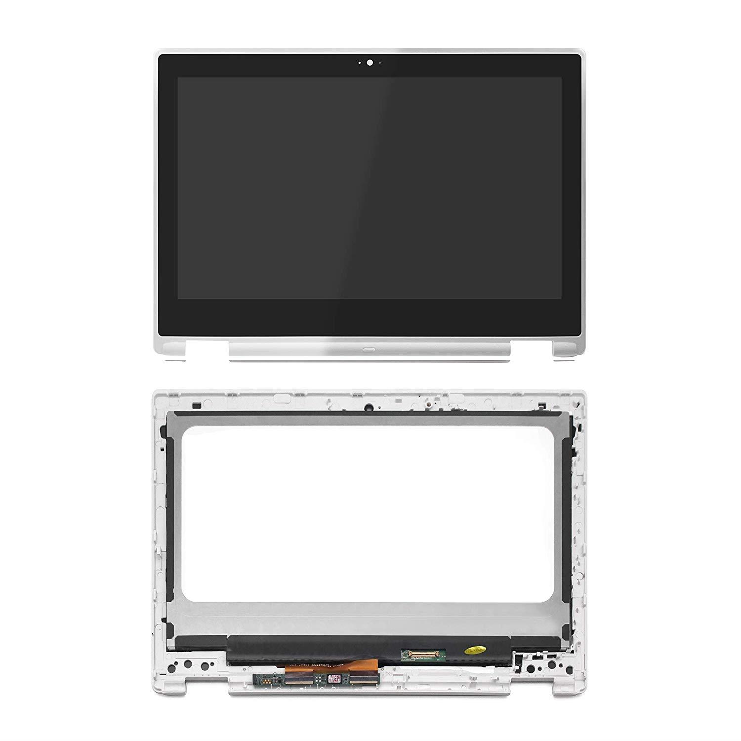 LCDOLED Compatible 11.6 inch 1366x768 HD LED LCD Display Touch Screen Digitizer Assembly + White Bezel Replacement for Acer Chromebook R 11 CB5-132T Series CB5-132T-C1LK CB5-132T-C1G2 CB5-132T-C8ZW