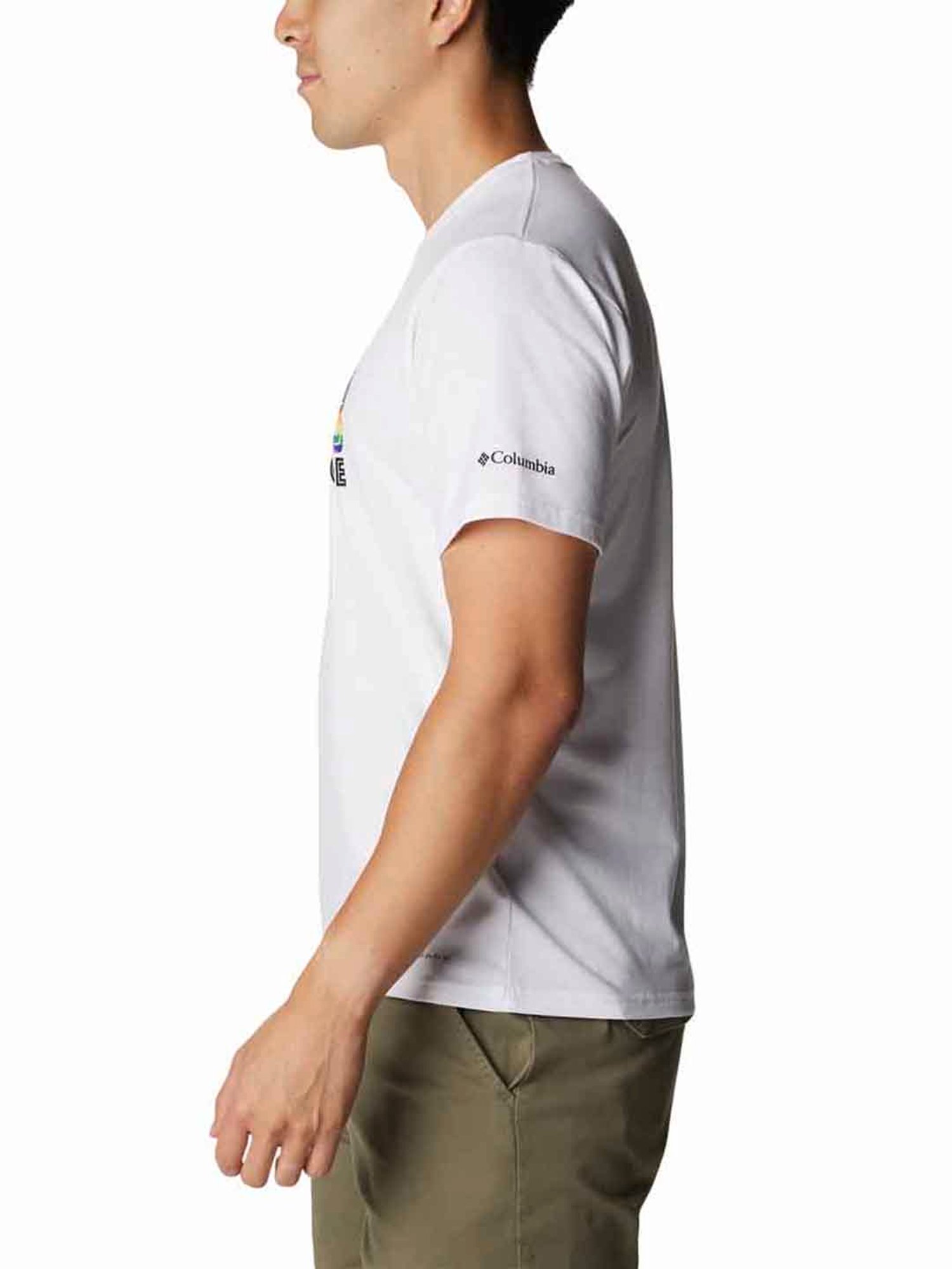 Columbia Men White Sun Trek Short Sleeve Graphic Tee