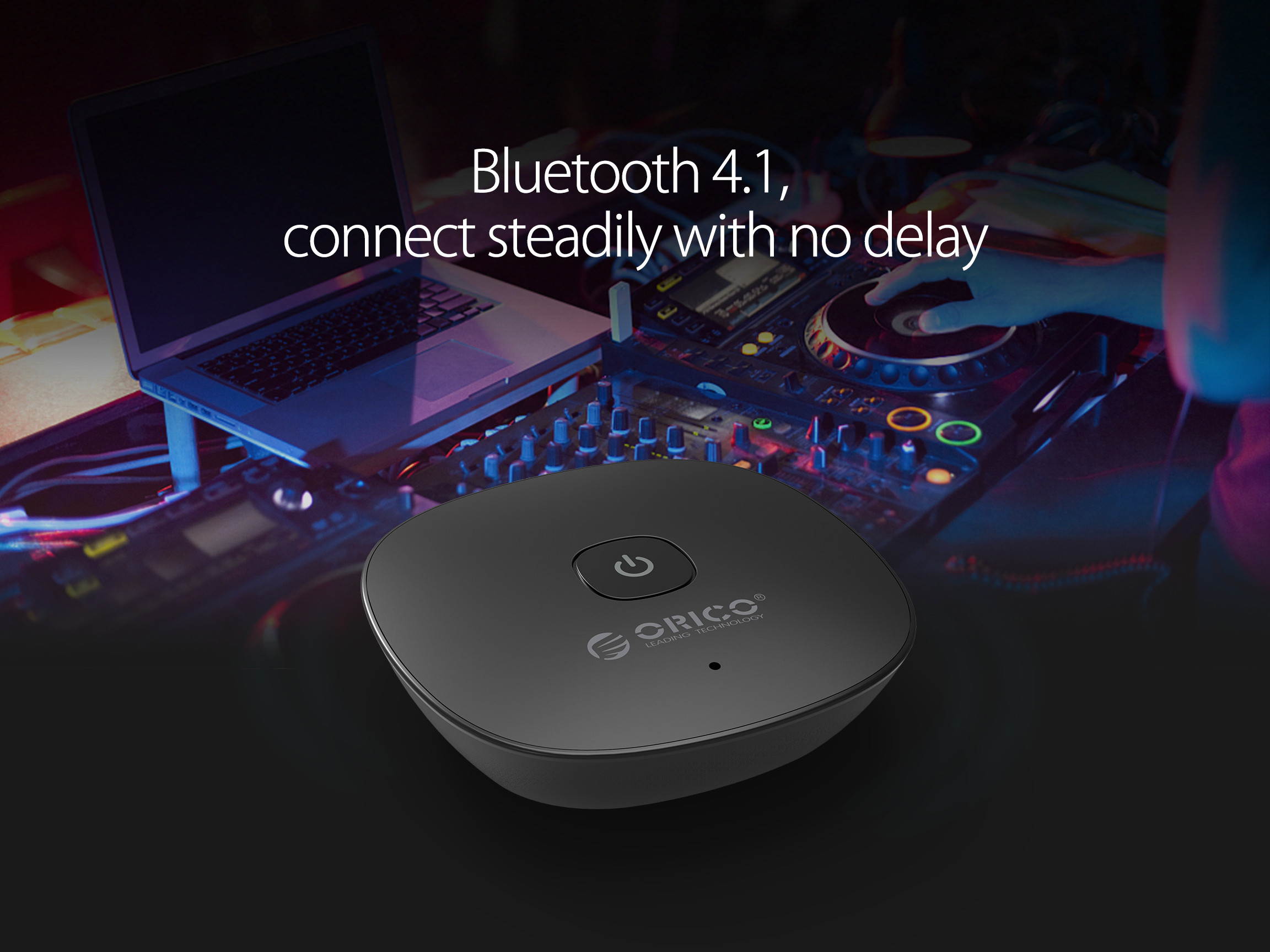 ORICO 4.1 Wireless Bluetooth Receiver NFC3.5MM Aux Receiver Audio Stereo Music Receiver Bluetooth Audio Adapter Car Aux Receiver