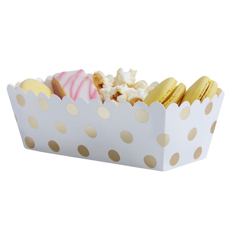 5ct Polka Dot Food Trays