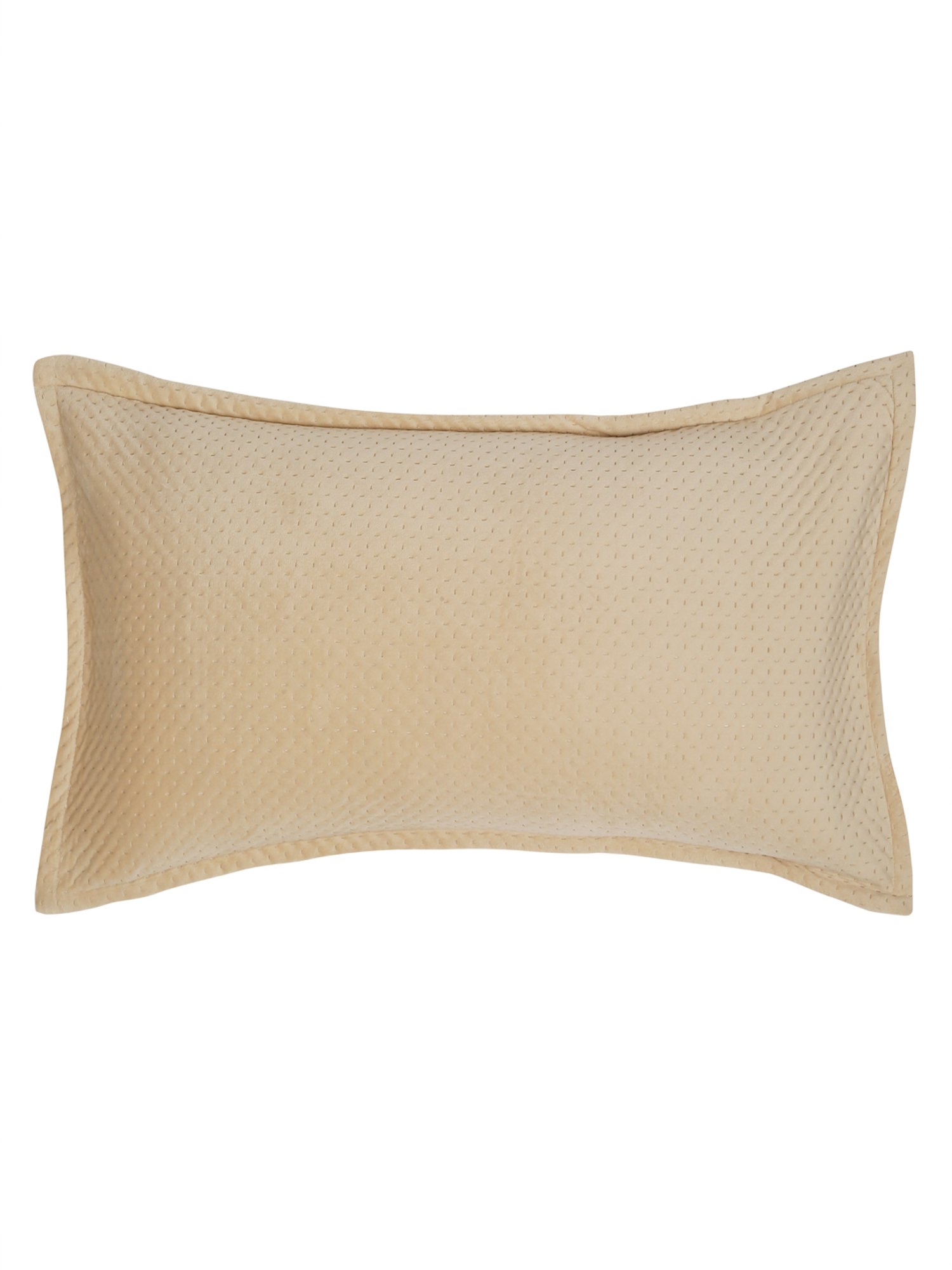 HOSTA HOMES Ultrasonic Abstract Cream 280 TC Polyvelvet Pillow Cover