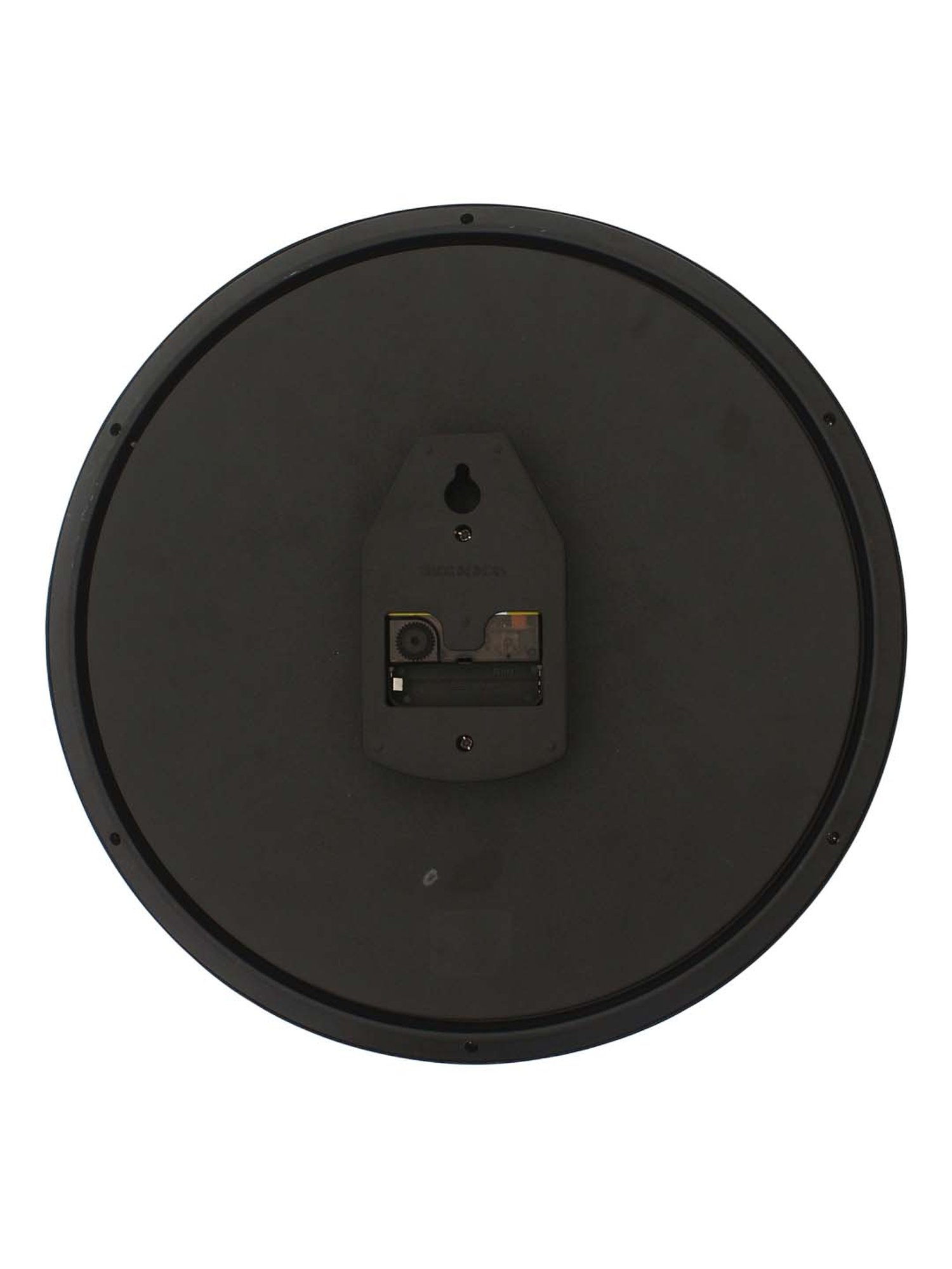 eCraftIndia Designer Round Analog Black Wall Clock