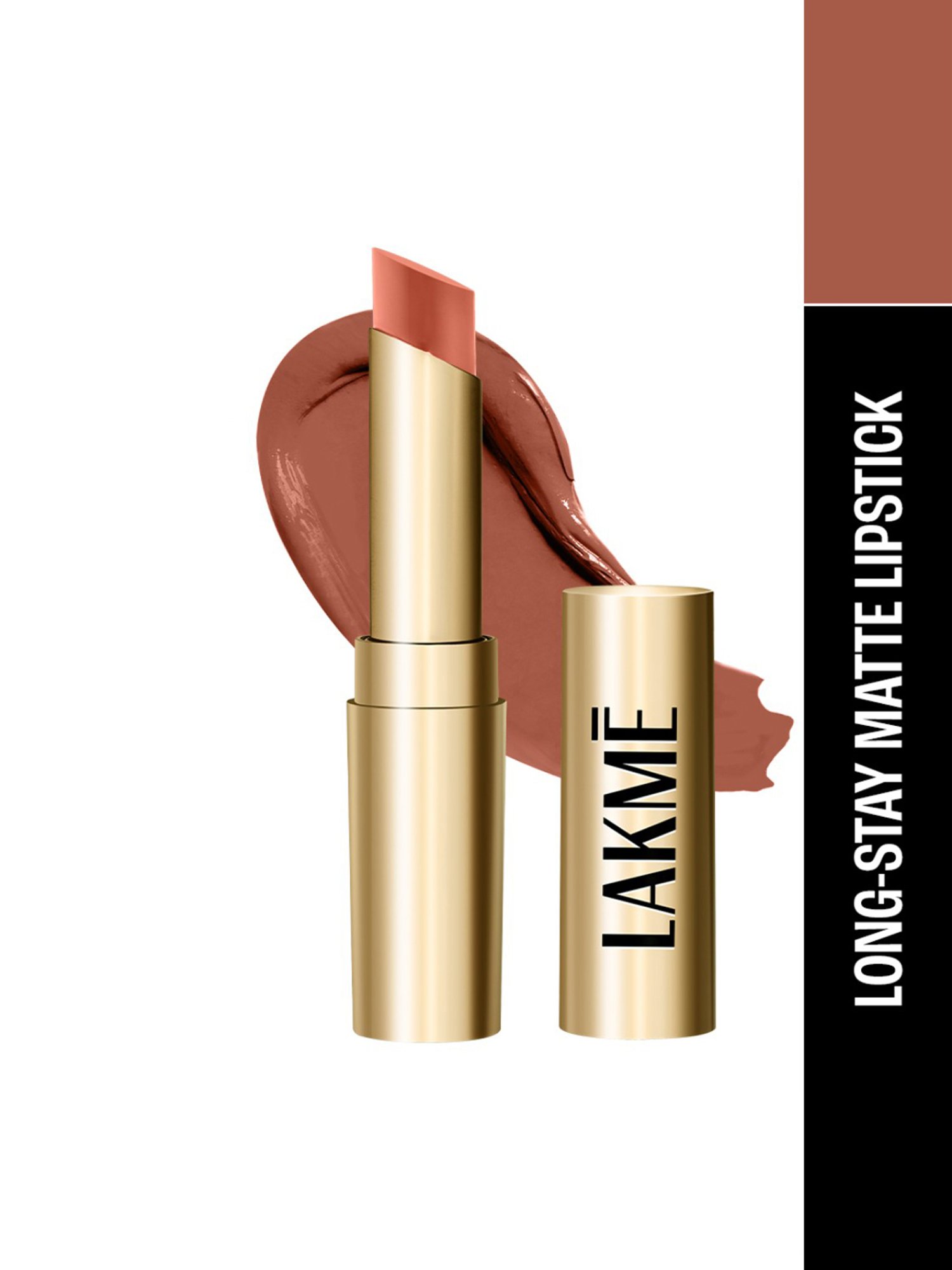 Lakme Unreal 3D Slim Bullet Lipstick British Brown - 3.6 gm