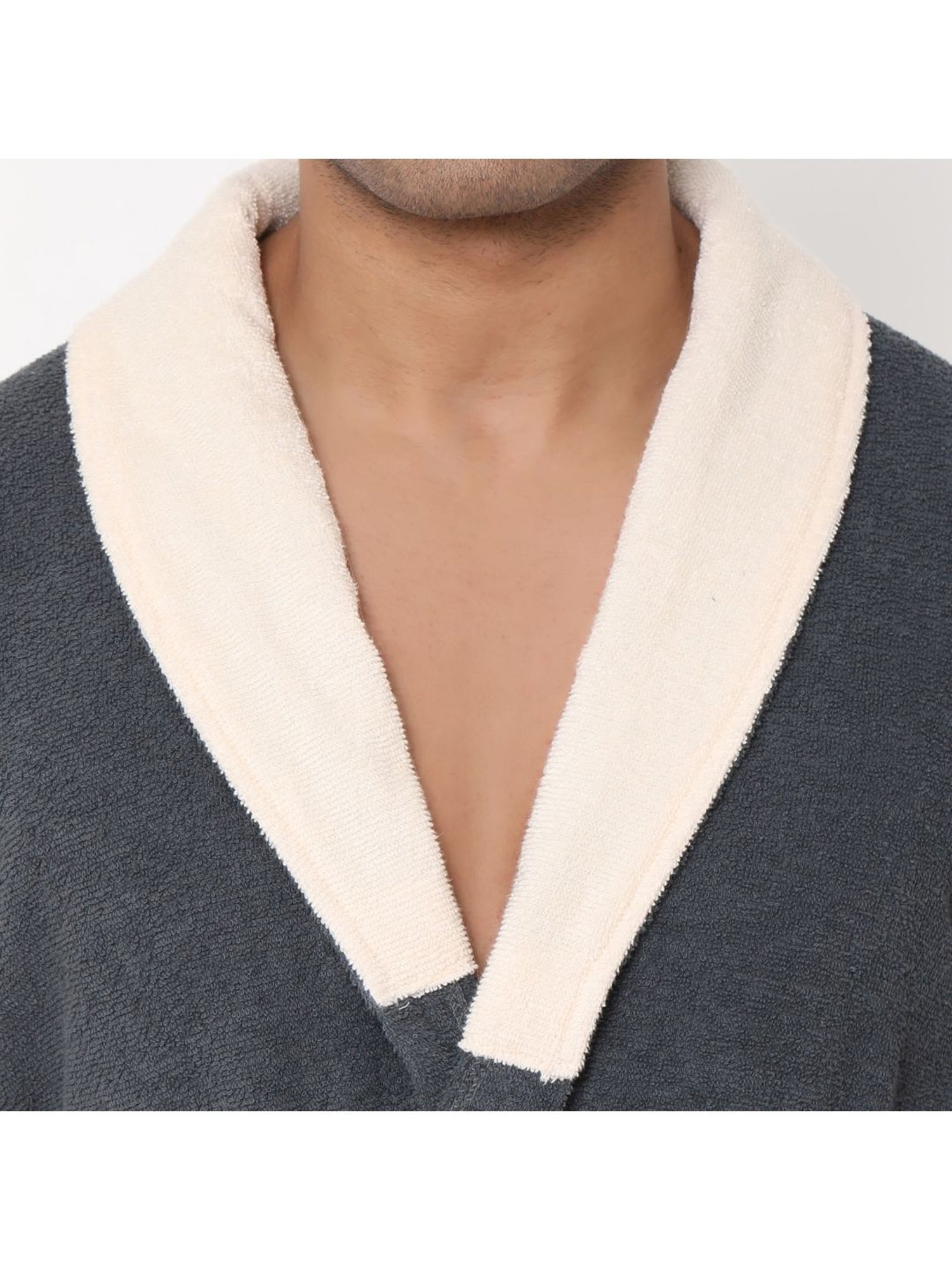 Spaces CLOUDZ Grey Cotton 300 GSM Bathrobes - Set of 1