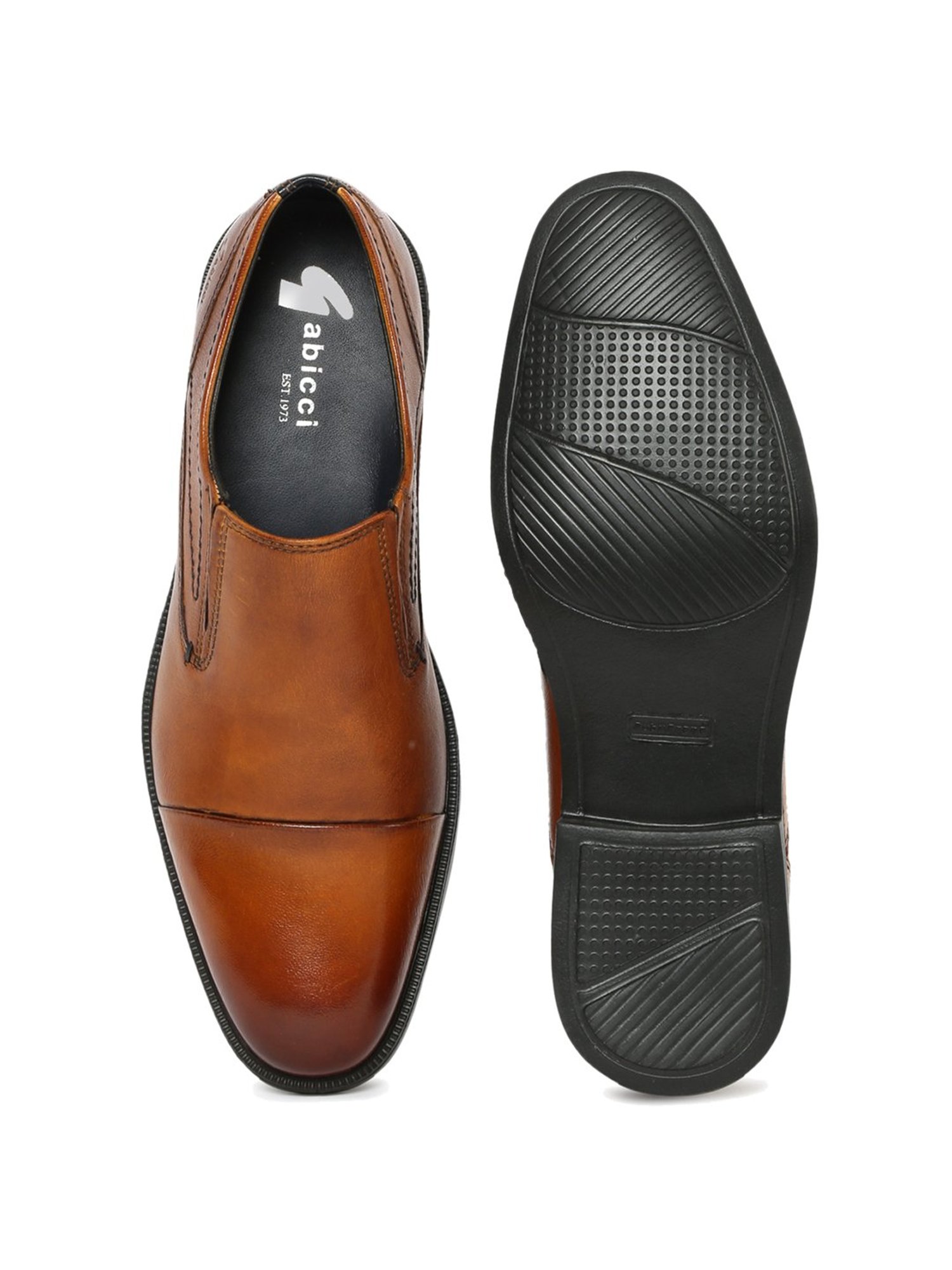 Gabicci Men's Walnut Rich Tan Formal Loafers