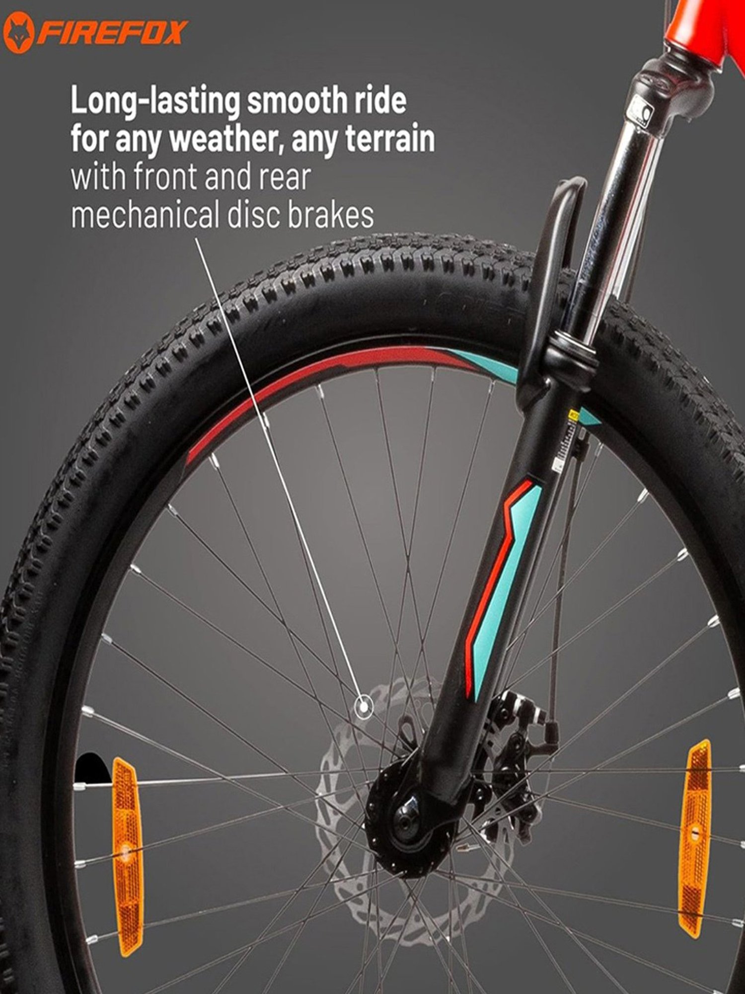 Firefox Bad Attitude Grunge Neo D, SSP Bicycle (Red) Size - 26T