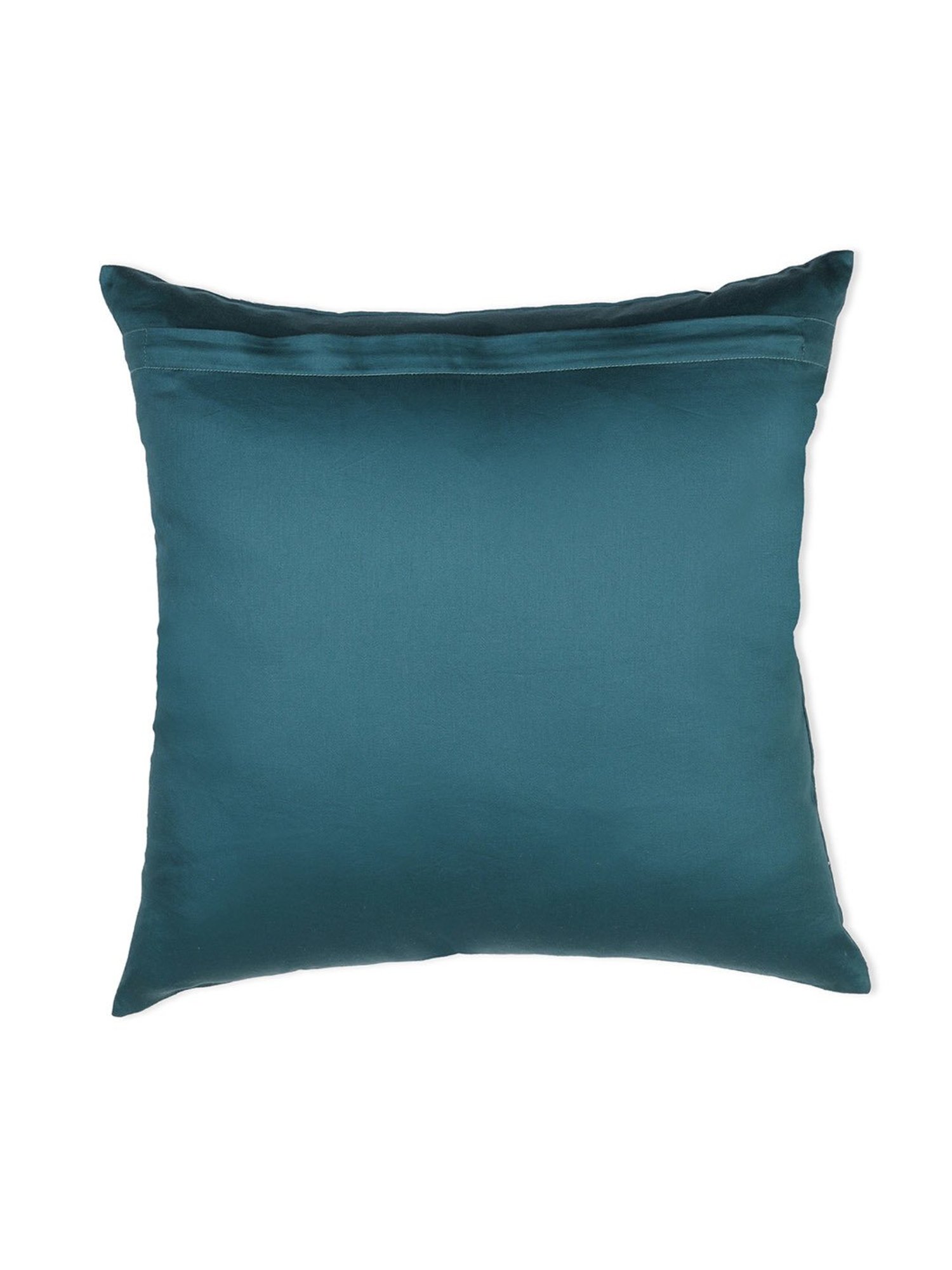 Spaces Spun Geometric Dark Green Cotton Cushion Cover