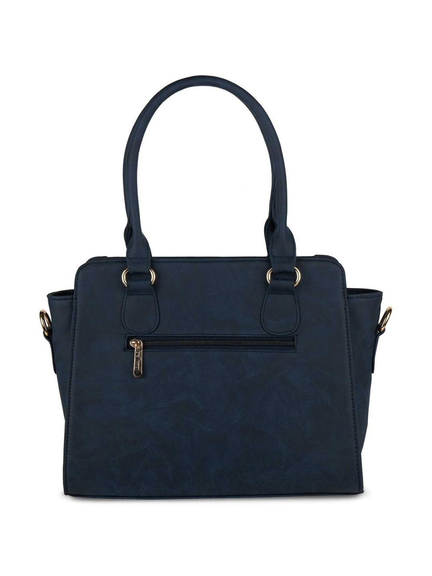 Bellissa Blue Solid Medium Elegant Shoulder Handbag