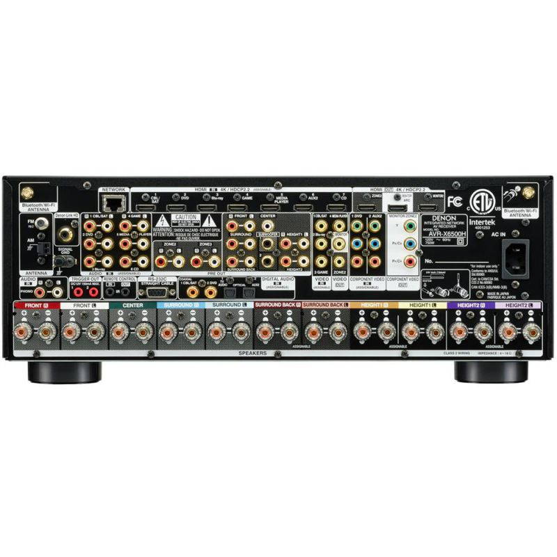 Denon AVR-X6500H 11.2 CH 4K Ultra HD AV Receiver with HEOS