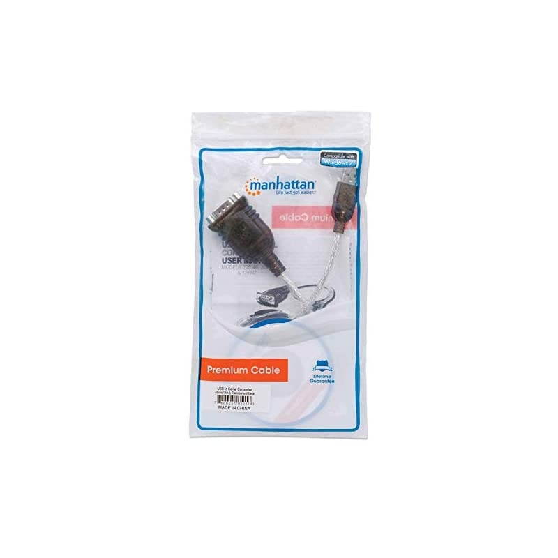 USB to Serial Adapter Converter - Connects Serial Device to a USB Port, Prolific PL-2303RA Chipset, 18 Inch Cable - Compatible with Windows 2000/XP/Vista/7-205153