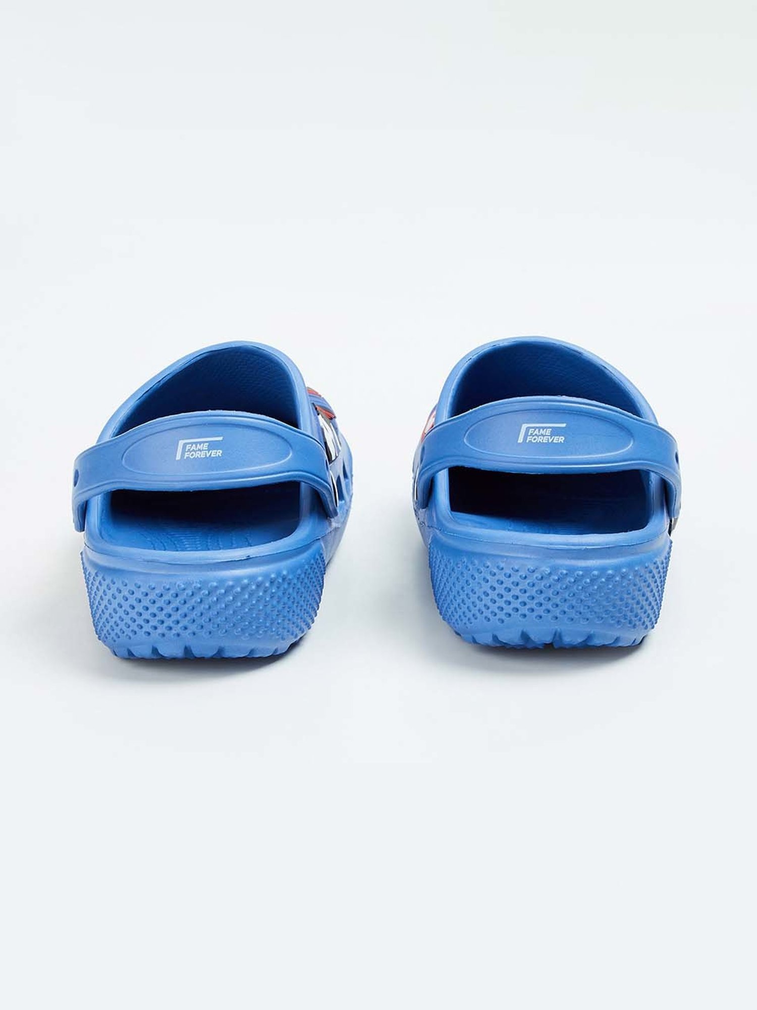 Fame Forever by Lifestyle Kids Blue & Red Back Strap Clogs