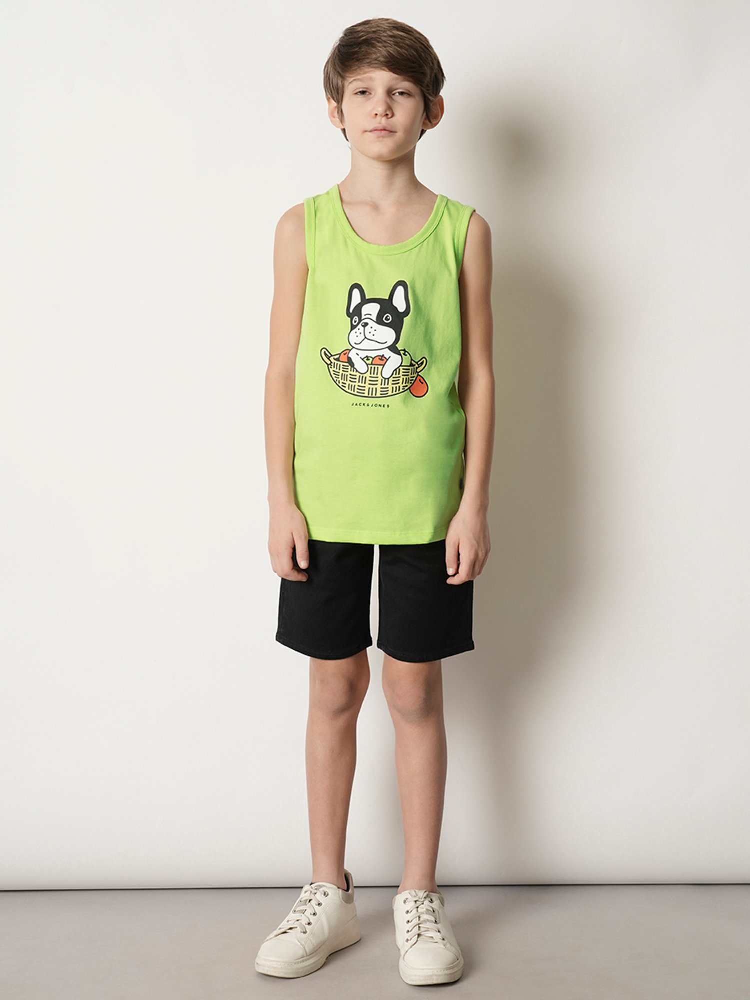 Jack & Jones Junior Green Printed T-Shirt