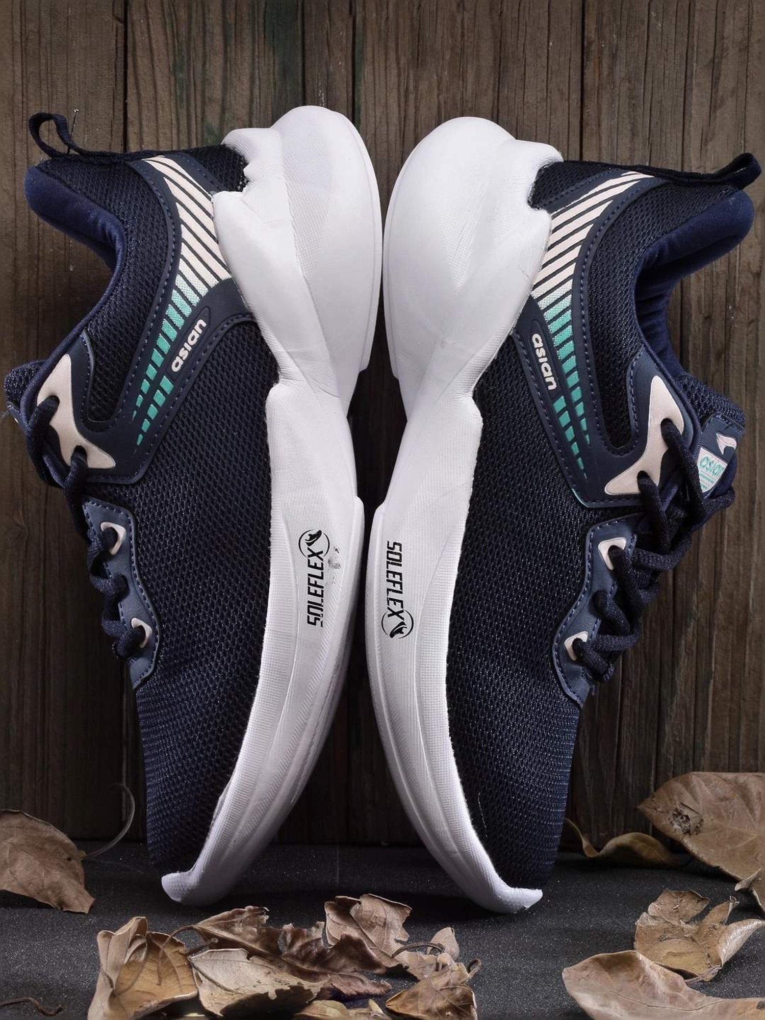 Asian Women's Navy Running Shoes