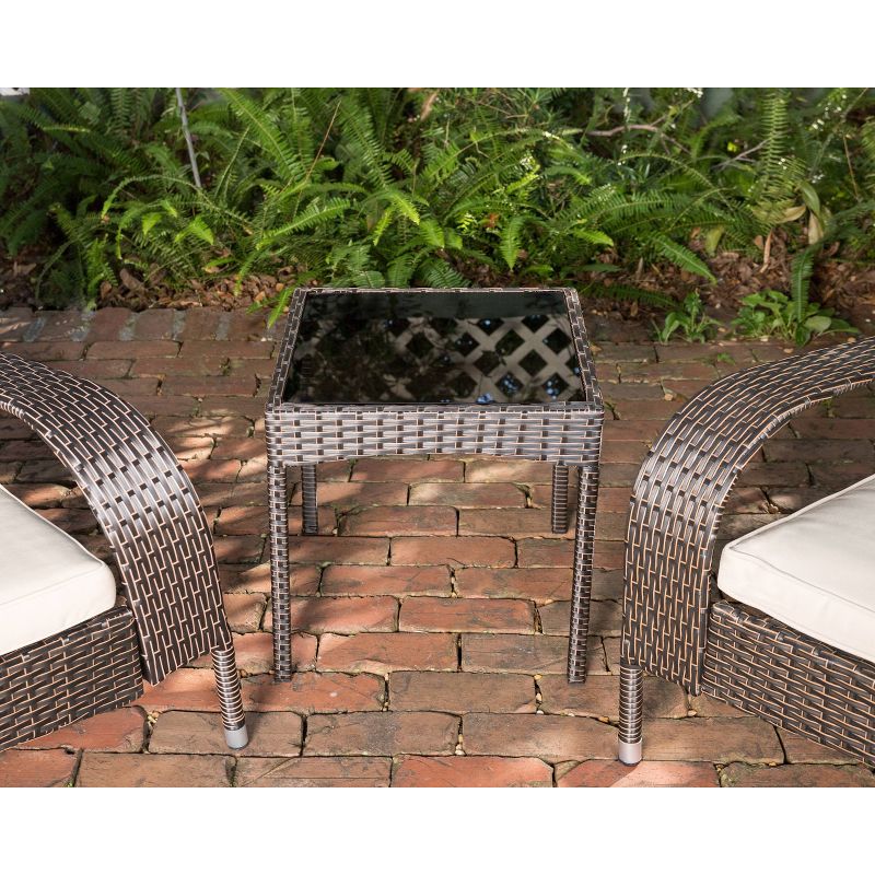 Coconino 3pc Wicker Patio Chat Set - Balkene Home