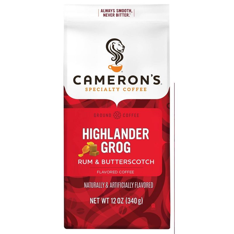 Cameron's Coffee Highlander Grog Light Roast Ground Coffee - 12oz
