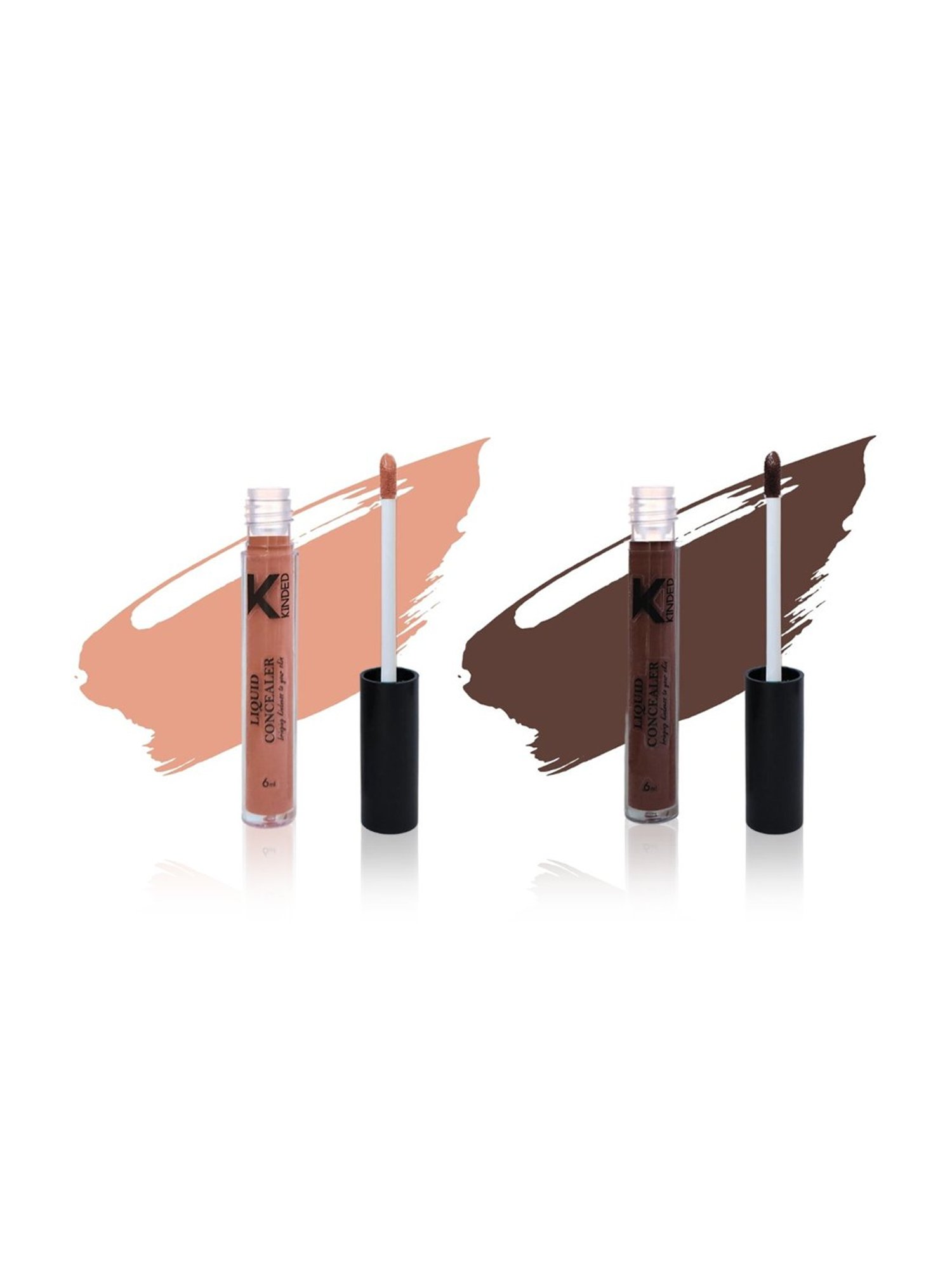 KINDED Liquid Concealer 05 Peachy Orange & 07 Contour Brown Combo