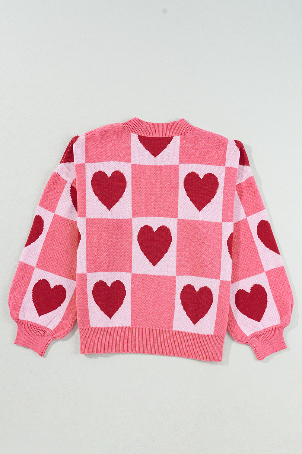 Pink Merry & Bright Pop Up Letter Waffle Knit Sweater
