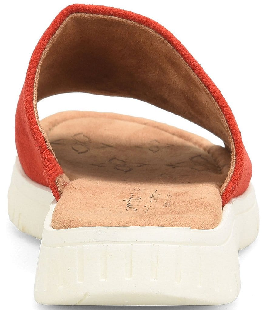 Comfortiva Carmila Embossed Suede Sporty Slides