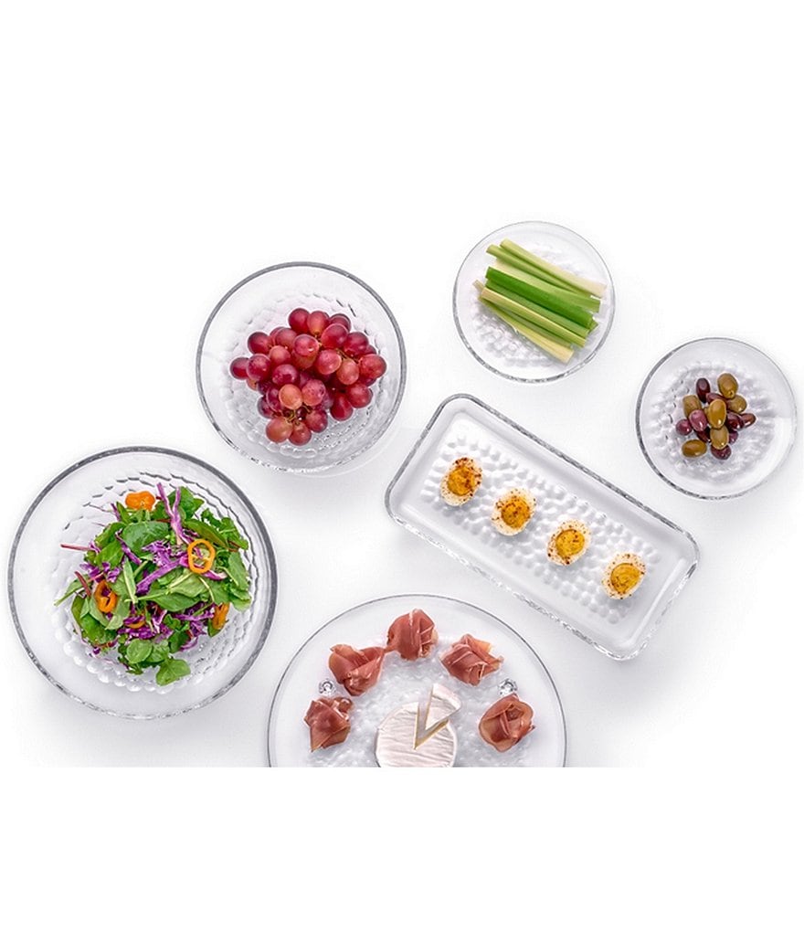 Orrefors Pearl Round Crystal Platter