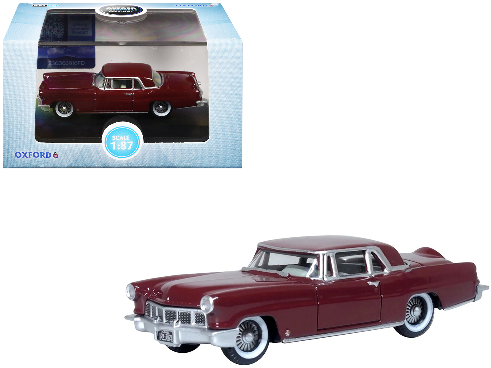 1954 Lincoln Capri "Christmas Hot Rod 2024 Edition by Tim Sadchikov" #24 Blue Metallic with Christmas Graphics and Lincoln Capri Tree Ornament Limited Edition to 9999 pieces Worldwide 1/64 Diecast Model Car by Mini GT
