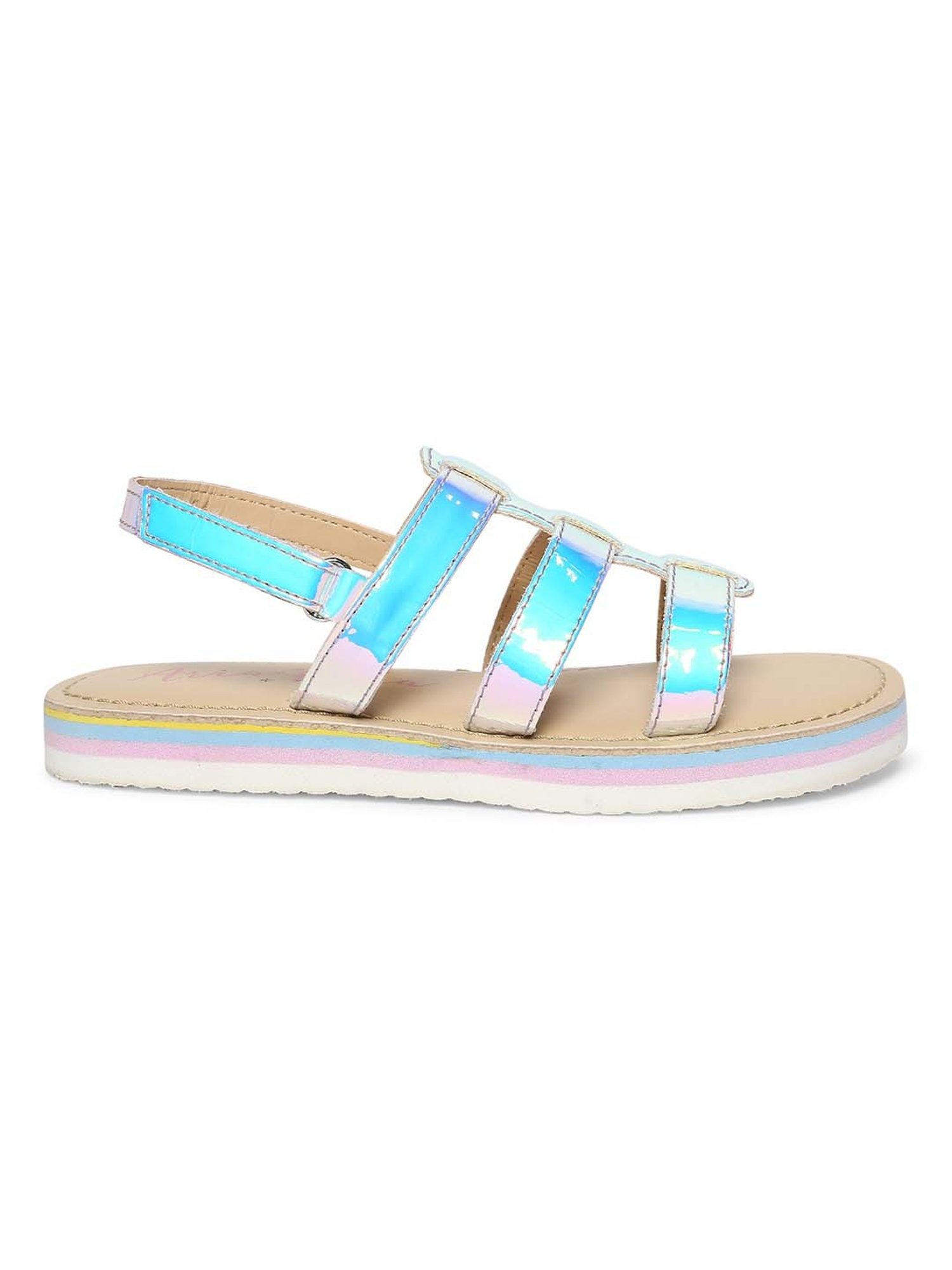 Aria Nica Kids Glams Blue & Beige Casual Sandals