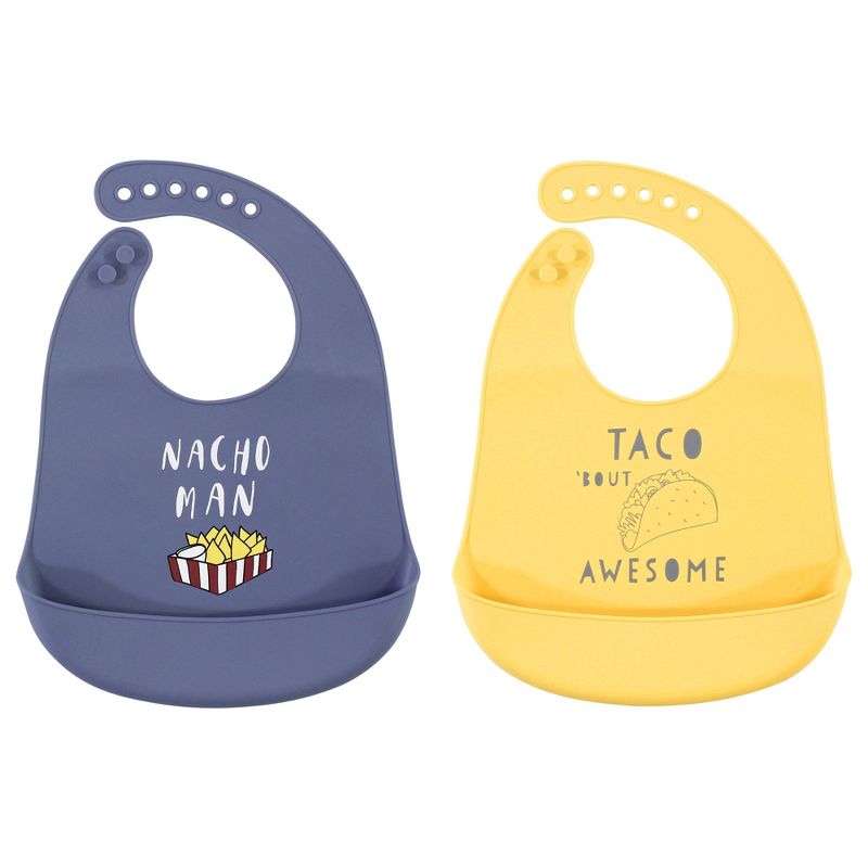aden by aden + anais essentials 3pk Water Resistant Bib - Minnie Rainbows