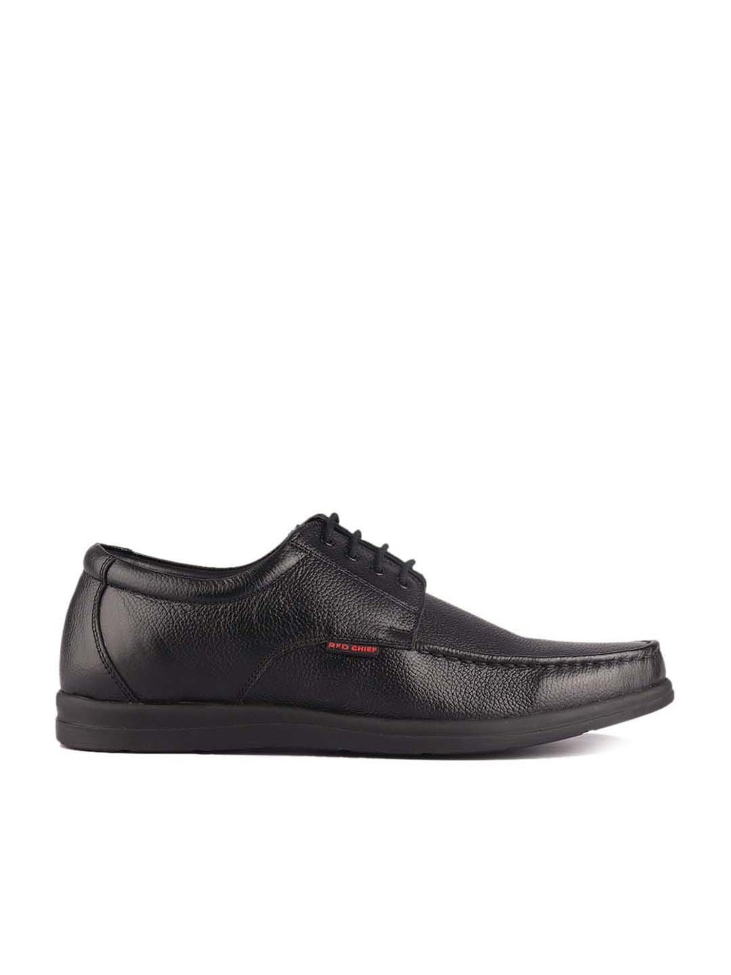 Red Chief Men's Black Derby Shoes
