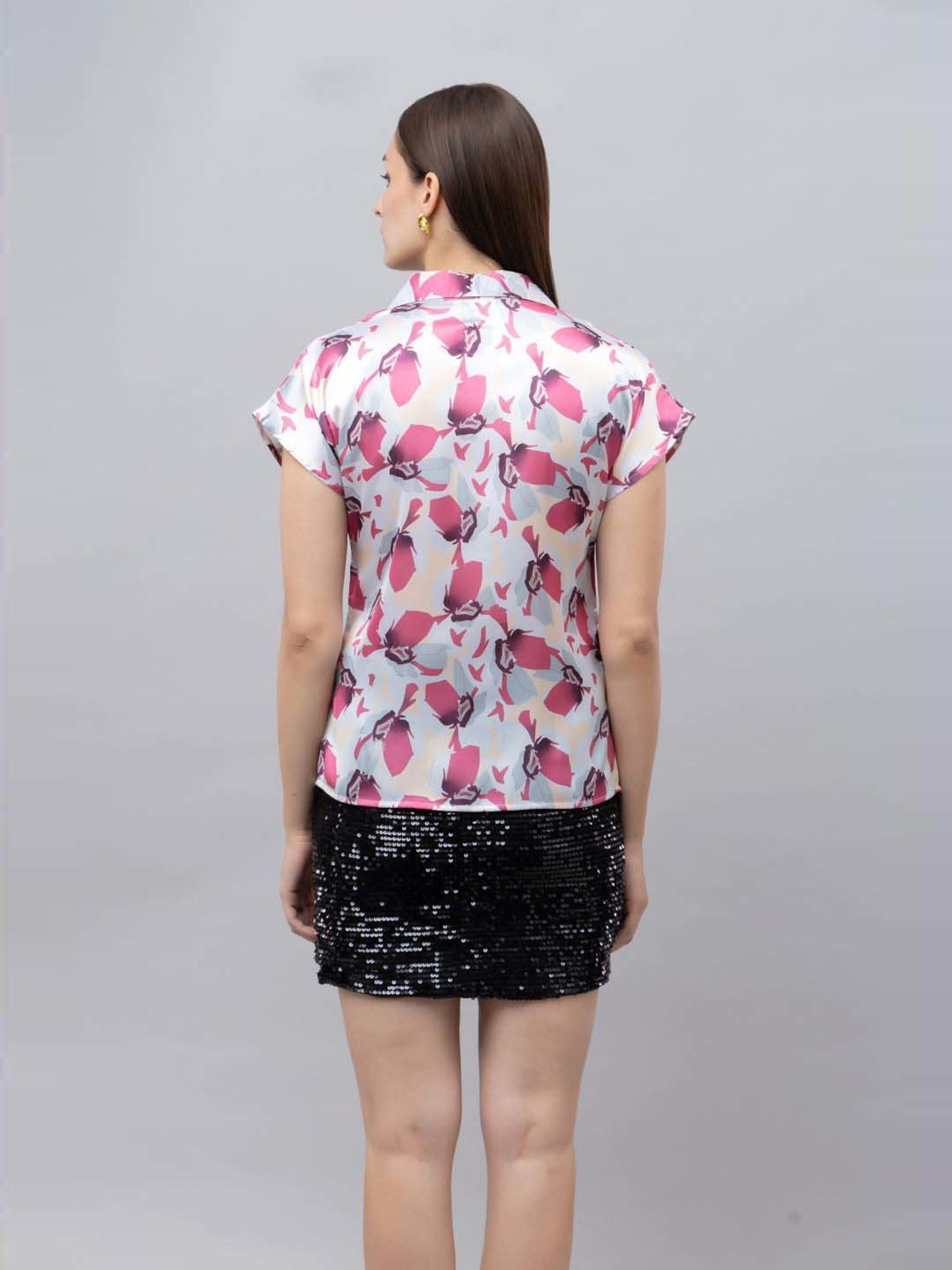 Annabelle by Pantaloons Black Polka Dots Shirt