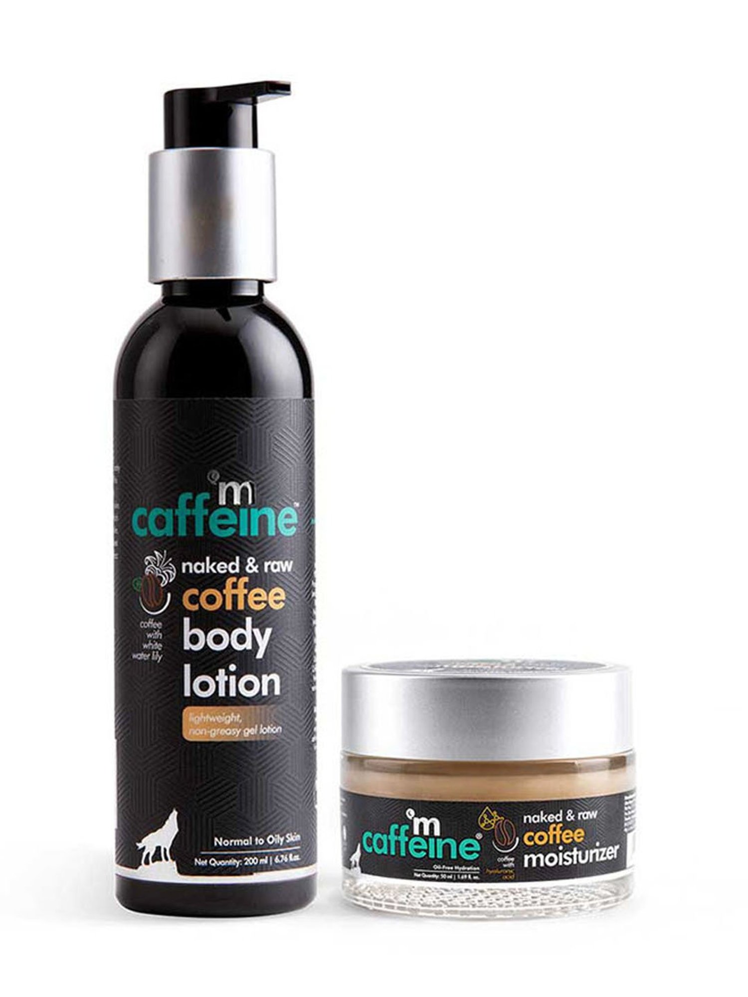 mCaffeine Coffee Face Moisturizer and Body Lotion for Complete Winter Care Combo
