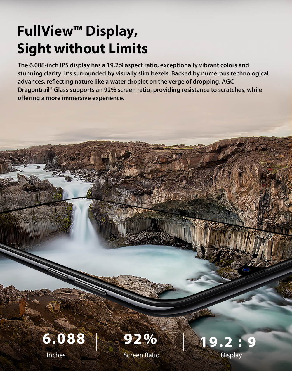 Blackview A60 Plus mobile, 4GB + 64GB, Quad Core, Android 10, 4080mAh, 4G, mobile phone with Water Drop Screen, Facial identification