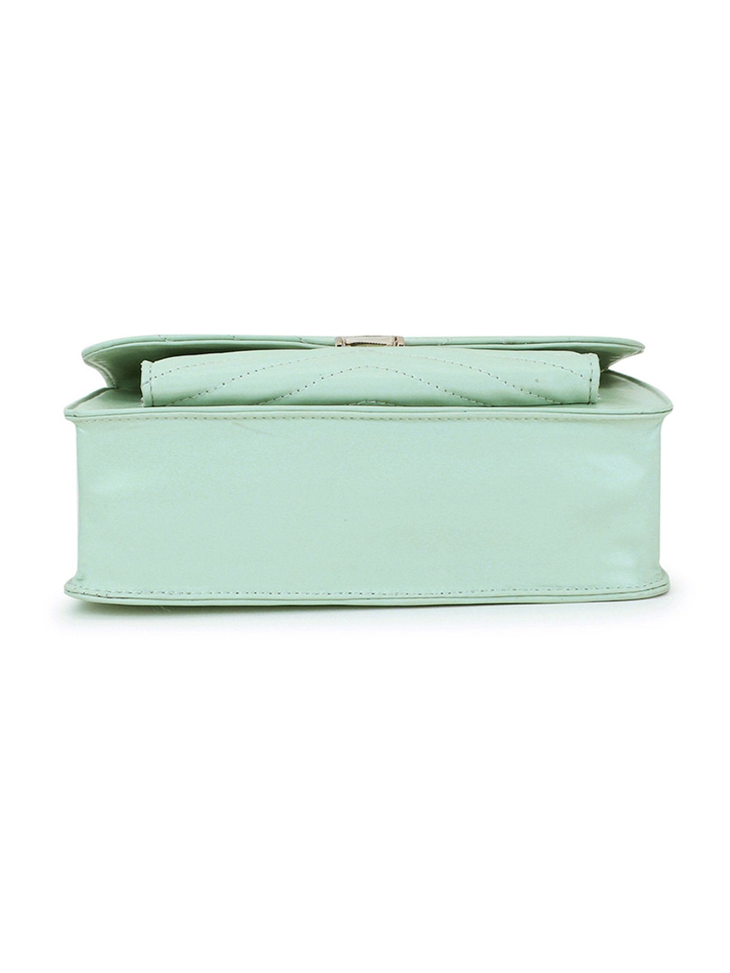 Spice Art Green Solid Medium Envelope Shaped Cross Body Bag