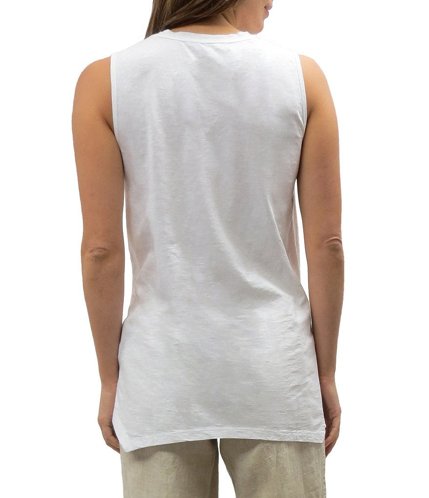 Karyn Seo Saira Vintage Embroidered V-Neck Boho Tank Top