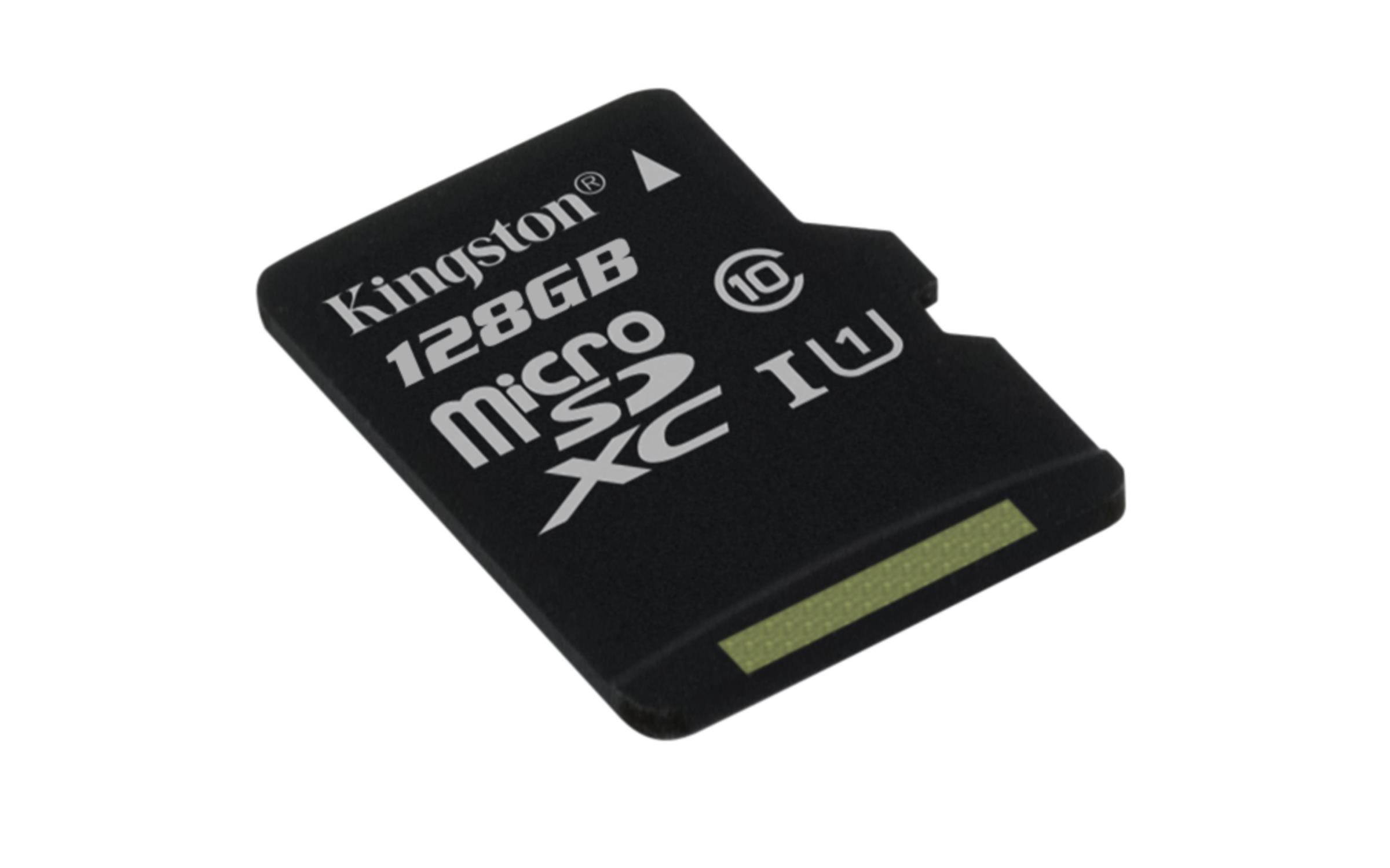 Kingston SDCS/128GBSP Canvas Select - Flash Memory Card - 128GB - UHS-I U1 / Class 10 - microSDXC