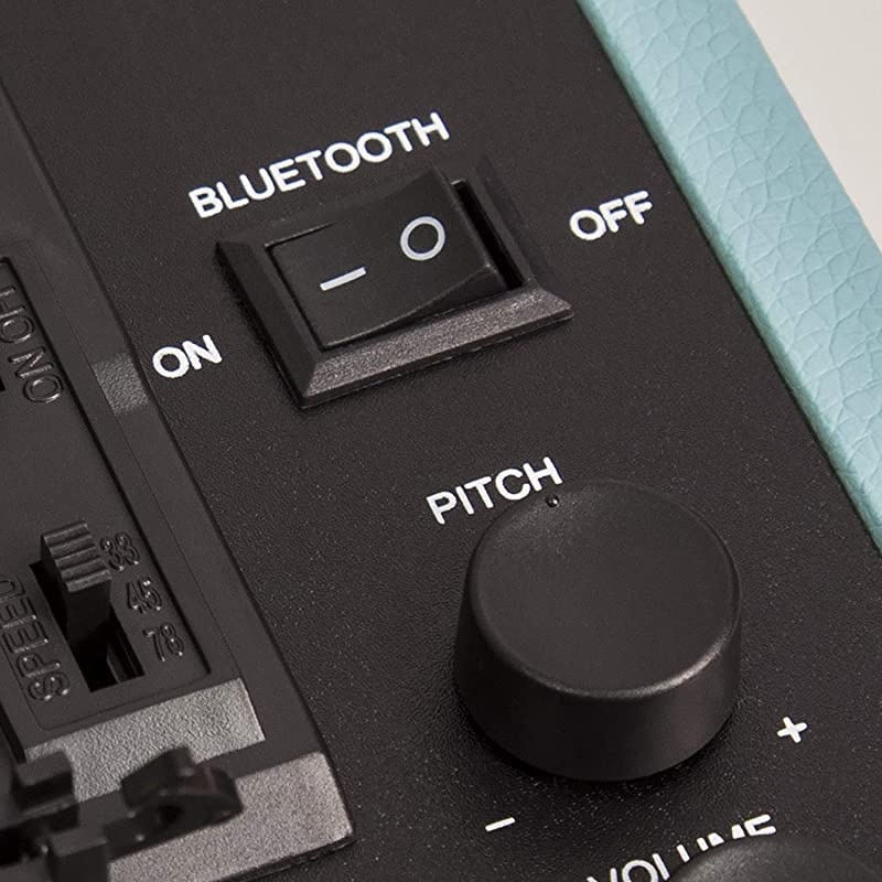 Cruiser Deluxe Vintage 3-Speed Bluetooth Suitcase Turntable, Black