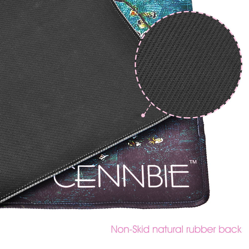 Cennbie Blossoming Almond Tree Rectangle Large Gaming Mouse Pad Extended Oblong Gaming Mousepad Mouse Mat in 895mm*395mm*1.8mm