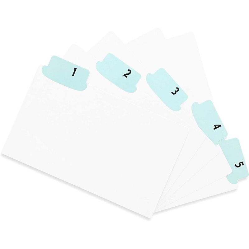 Paper Junkie 2 Sets Daily Index Card Dividers with UV Laminated Tabs, Numbers 1-31, 3.5 x 5 in.