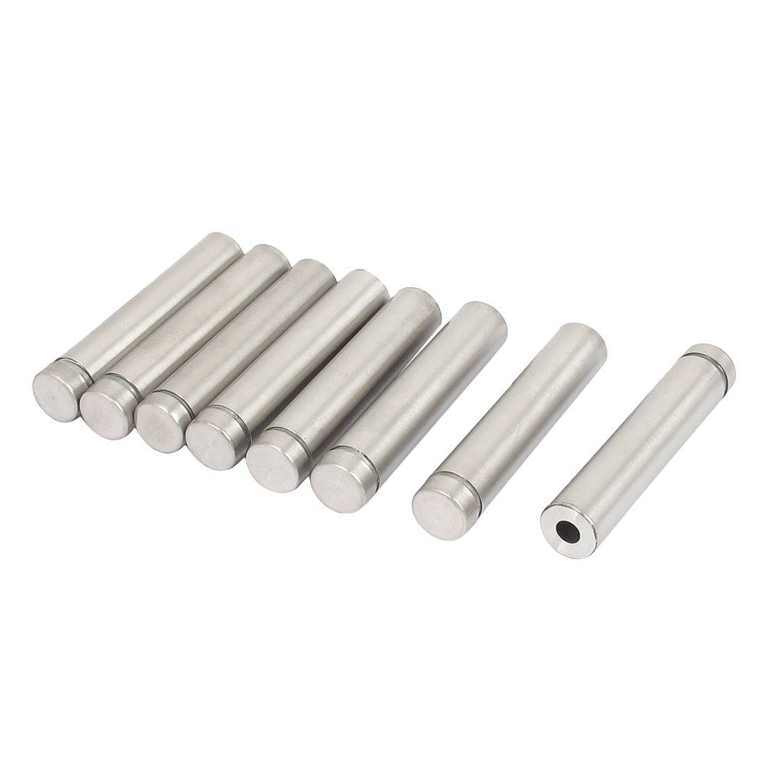 12mm x 60mm Stainless Steel Advertising Screw Nails Glass Standoff 8 Pcs