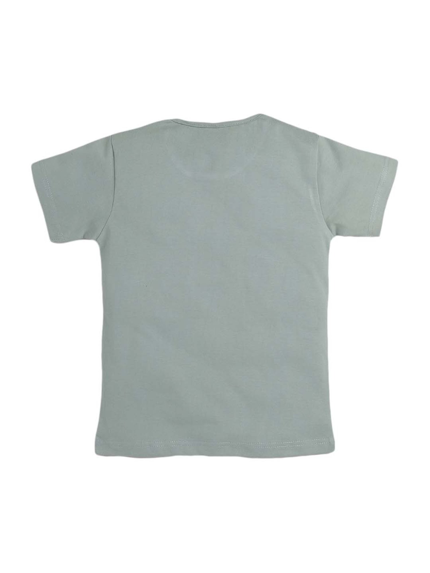 Todd N Teen Kids Mint Green Cotton Printed T-Shirt & Pyjamas