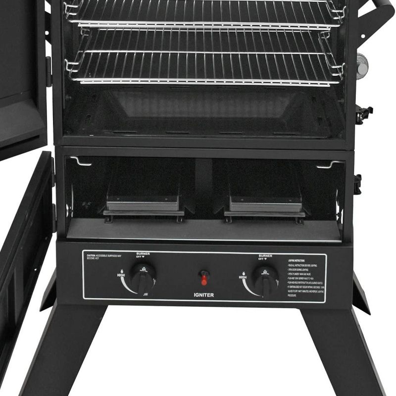 Dyna-Glo Wide Body Vertical Offset Charcoal Smoker Model DGO1890BDC-D